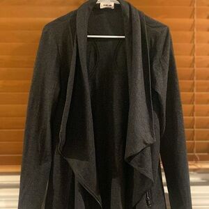 Helmut Lang Charcoal Draped Blazer